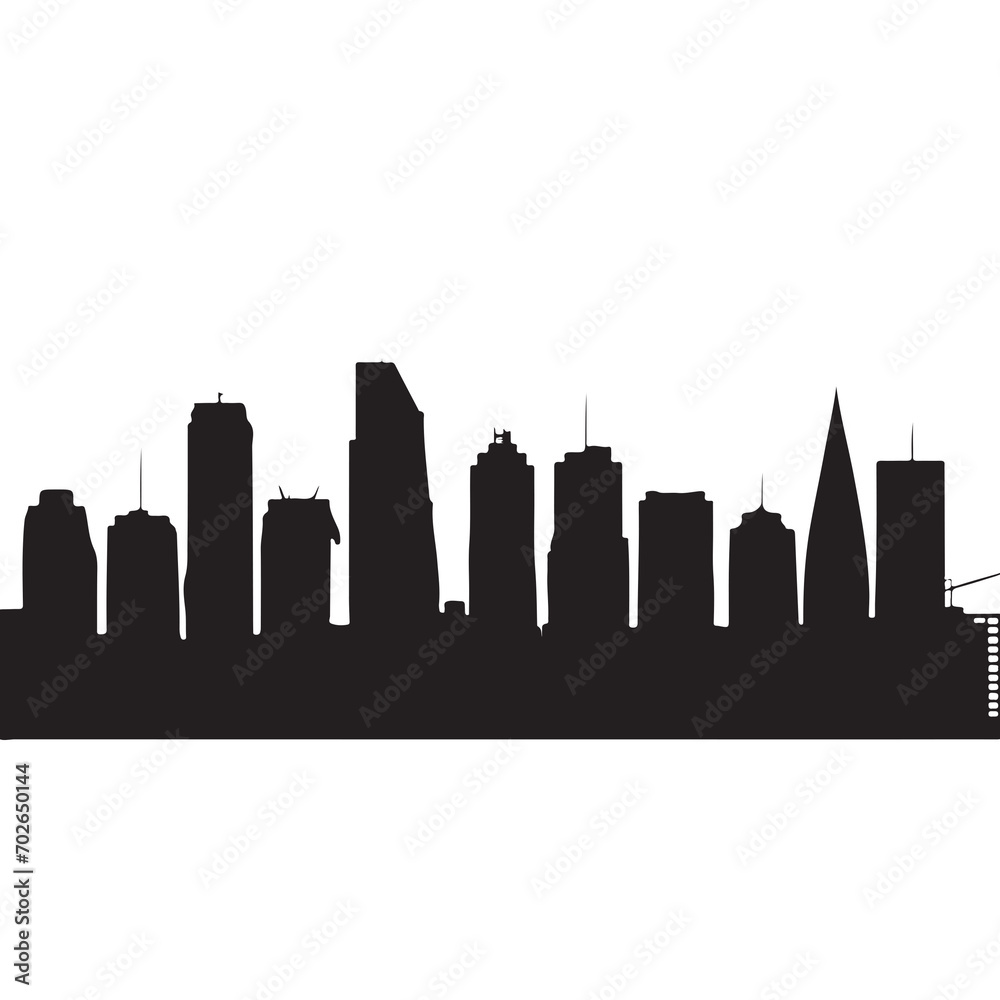 City, background illustration. Black 