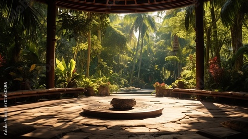 The center of the tropical oasis
