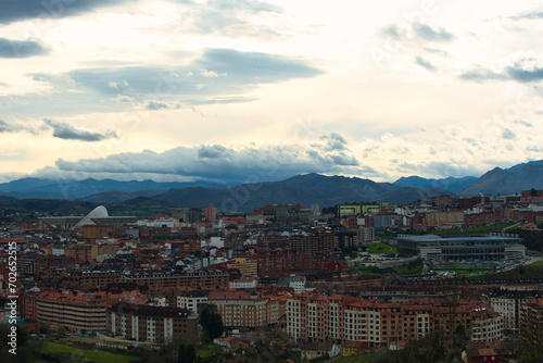 Asturias, Oviedo, atardecer