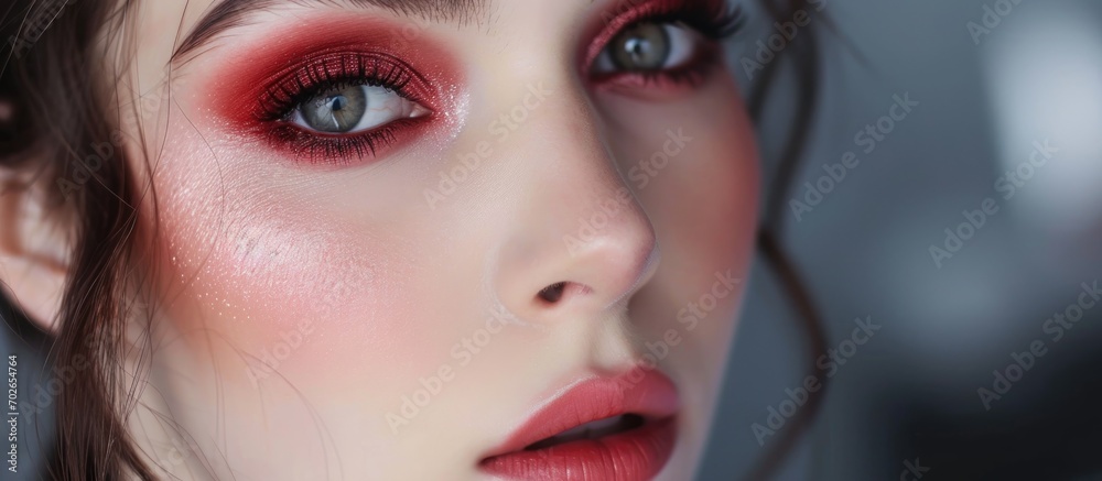 Female beauty vlogger shares daily make-up routine and product reviews through live streaming and recorded tutorials. Female beauty vlogger shares daily make-up routine and product reviews through live streaming and recorded tutorials.