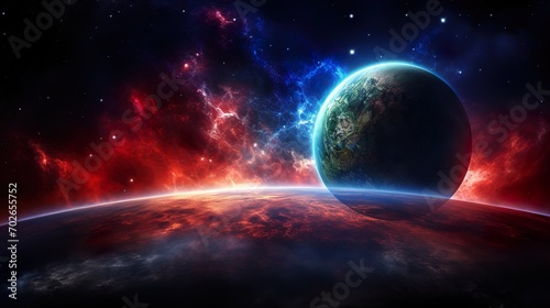 planet in space