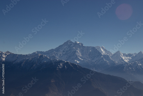 Himalayan range seen from Kalinchowk temple