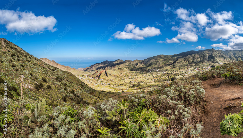 From the mountains near Masca,Tenerife, Spain