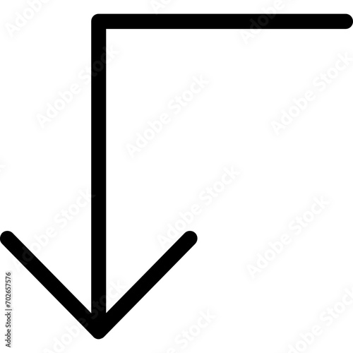 Turn Down Icon