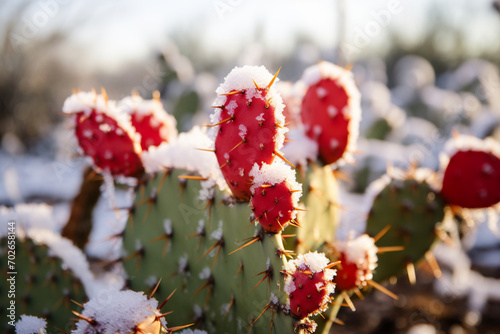 cactus in winter