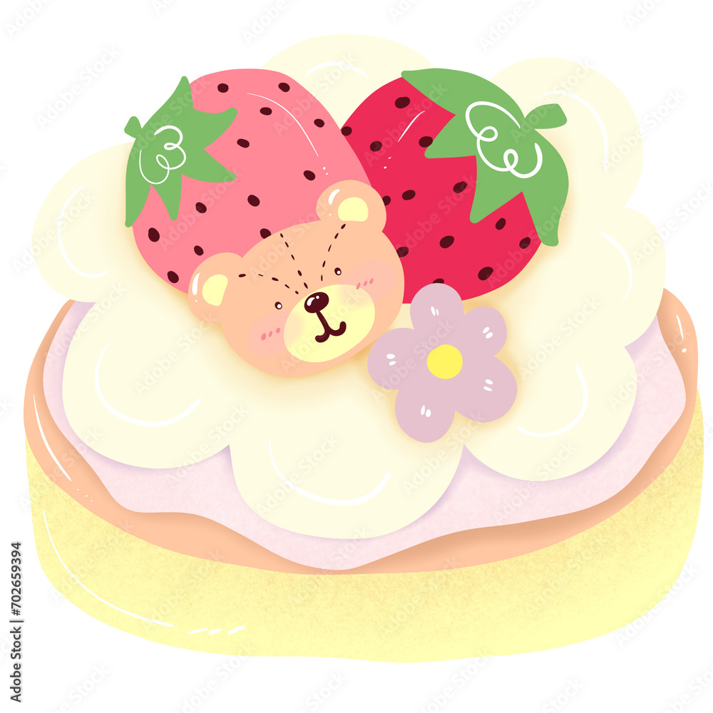 Strawberry Jam Cupcakes and Bear Cookies Strawberry Jam Cupcakes and Bear Cookies