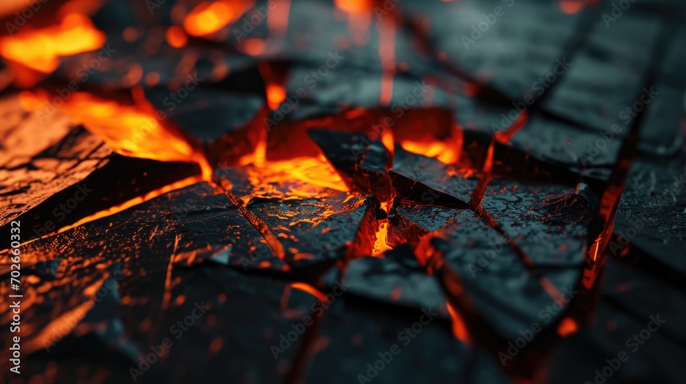 dark background with orange light showing through dark background with orange light showing through