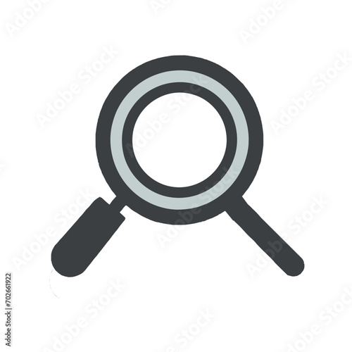 magnifying glass isolated on white