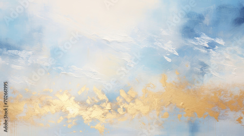 marble background abstract gold line texture sky blue and white