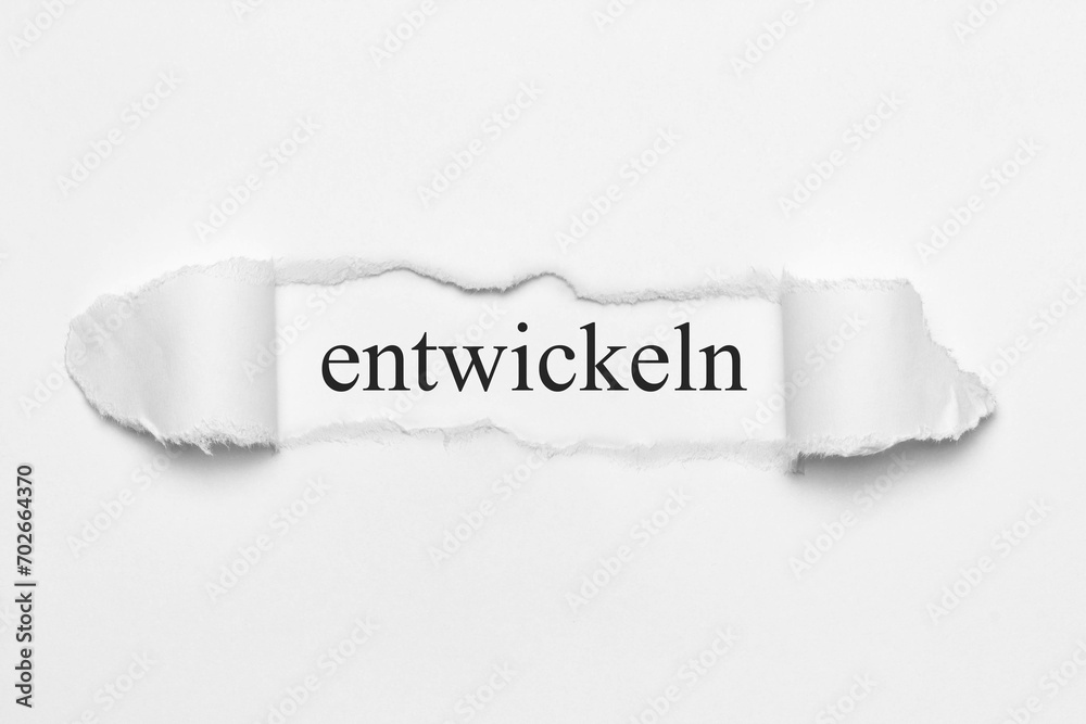 entwickeln	