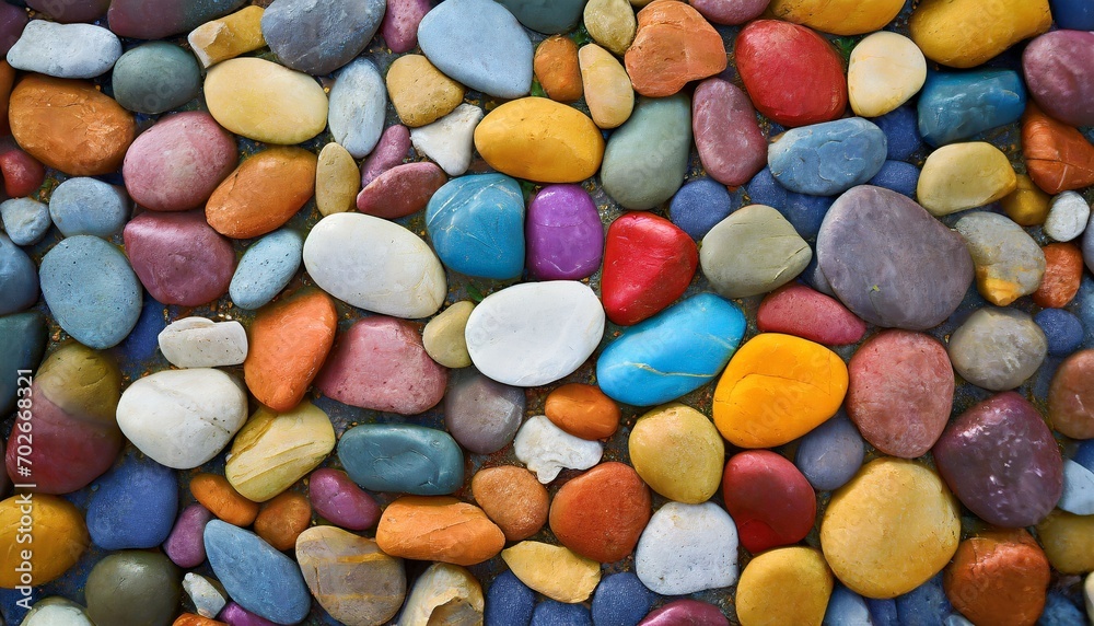 full frame of colorful pebble background full frame of colorful pebble background