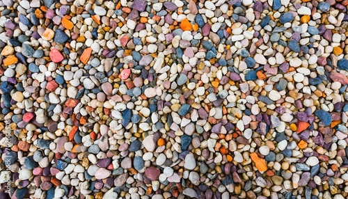 full frame of colorful pebble background