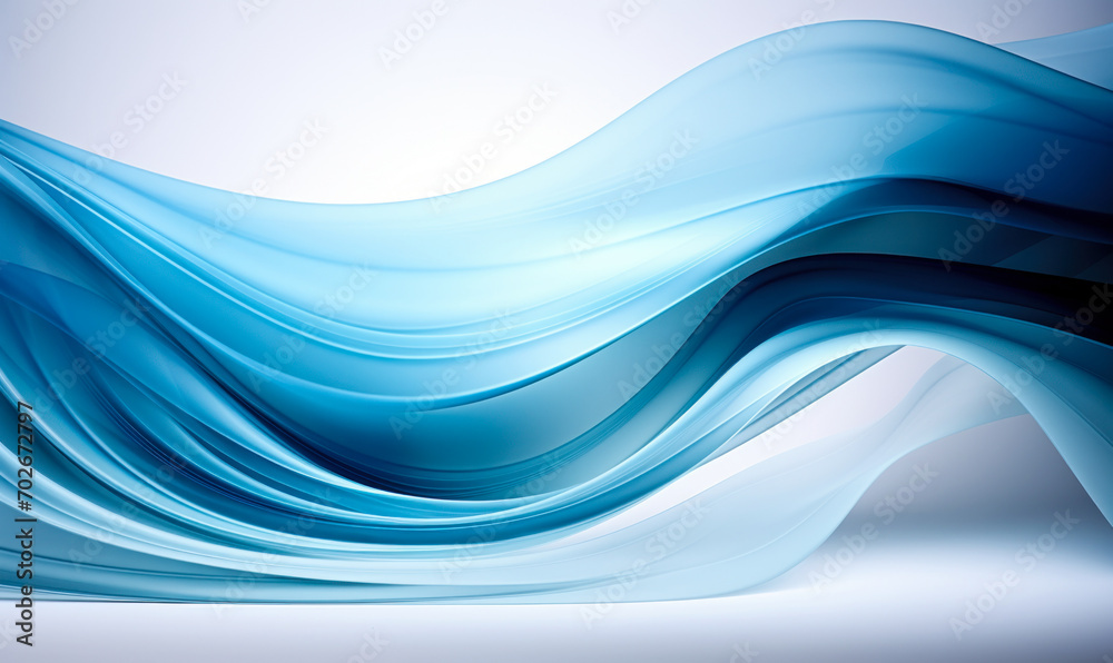 Abstract Blue Wavy Design on White Background, Modern Fluid Art Concept, Dynamic Smooth Lines, Digital Wave Illustration Abstract Blue Wavy Design on White Background, Modern Fluid Art Concept, Dynamic Smooth Lines, Digital Wave Illustration