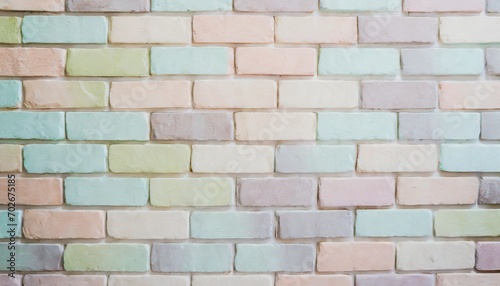 Wallpaper Mural full frame colorful wall brick background texture Torontodigital.ca