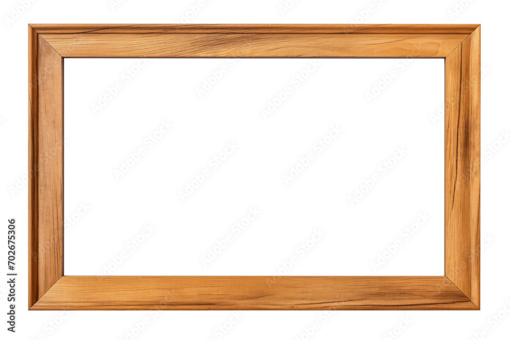 Wooden photo frame on transparent background, wood frame png Wooden photo frame on transparent background, wood frame png