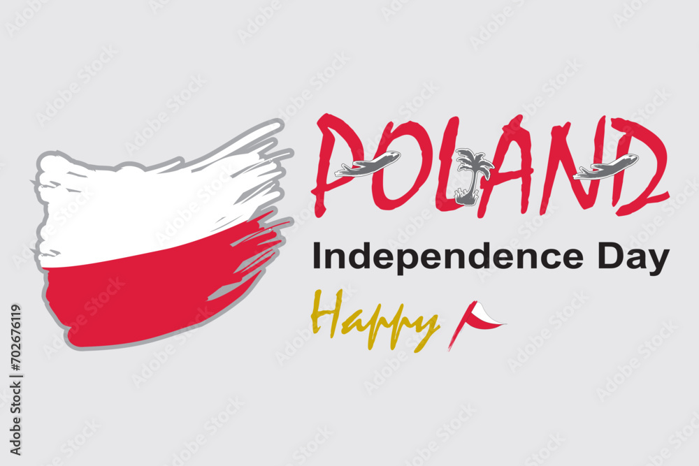 Hand drawn poland independence day illustration Hand drawn poland independence day illustration