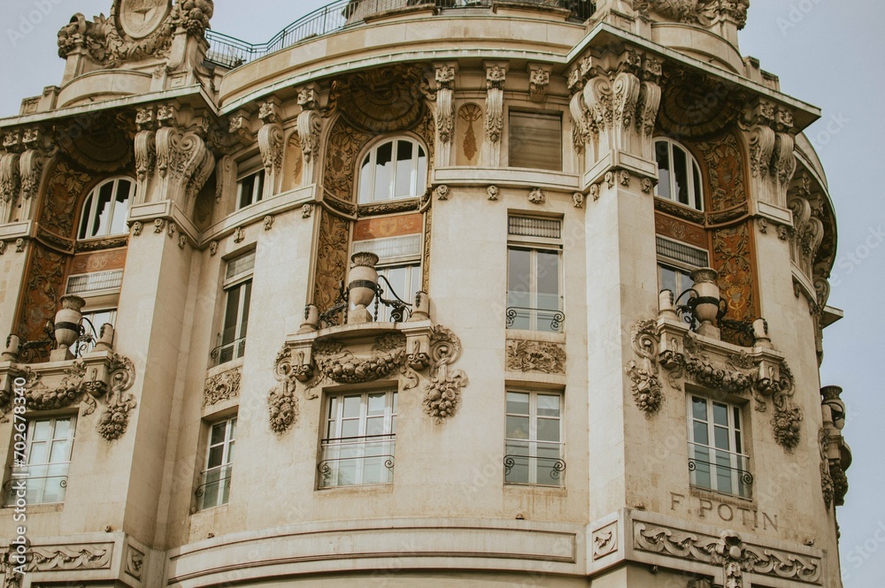 details of  a cathedral in central Paris