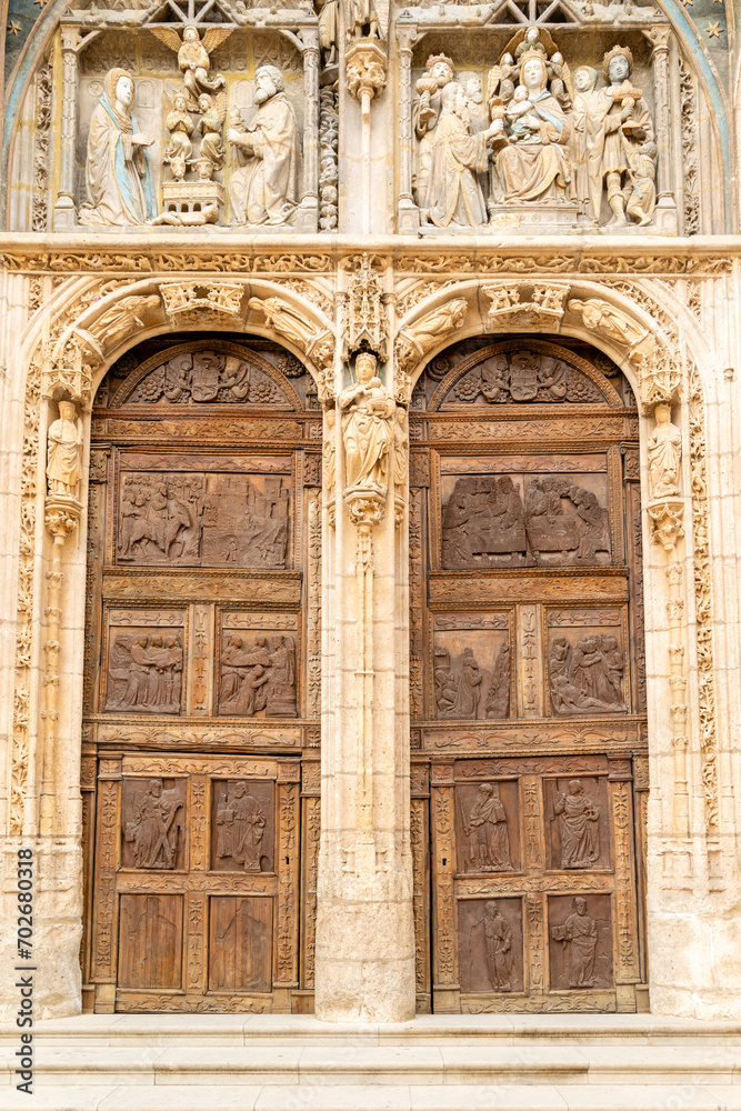 buildings of the historic center of the city of Aranda de Duero in the province of Burgos, Spain
