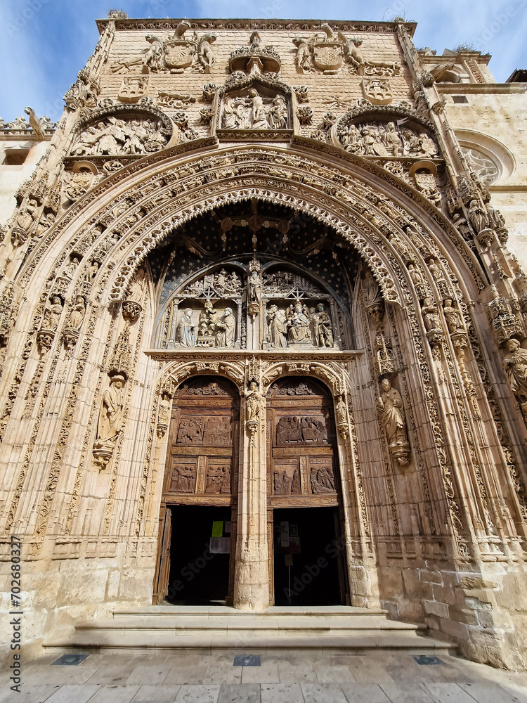 buildings of the historic center of the city of Aranda de Duero in the province of Burgos, Spain
