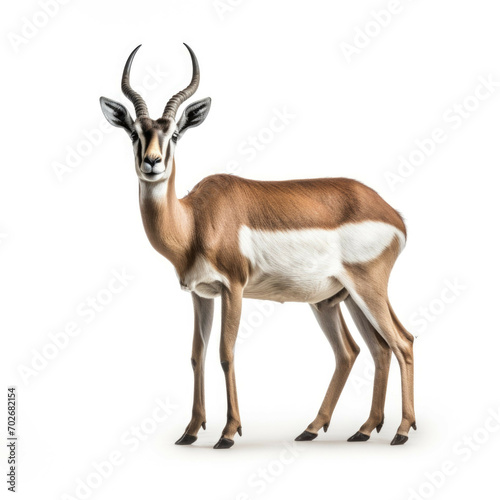Gazelle isolated on white background