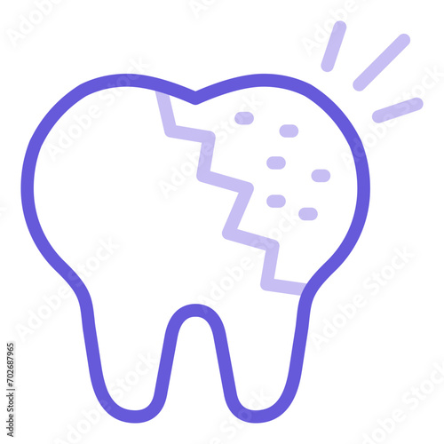 Tooth Decayed Icon of Dental Care iconset.