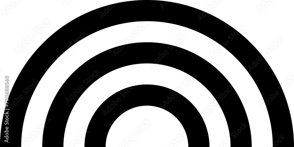 Rainbow line black icon Rainbow line black icon