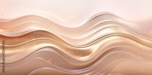 Elegant and luxurious wavy background with glitter effect. generative Ai