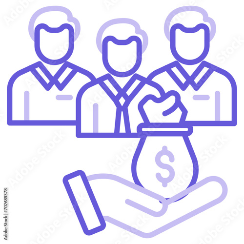 Crowdfunding Icon of Business Startup iconset.