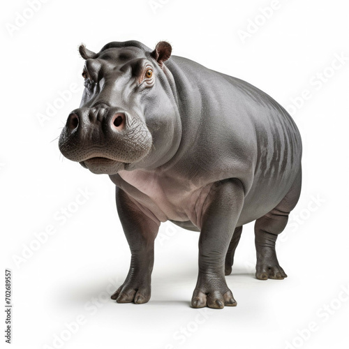 Hippopotamus isolated on white background