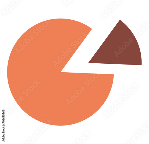 Business element of colorful set. This sleek illustration presents a business-focused design featuring an insightful diagram set on a pristine white background. Vector illustration.