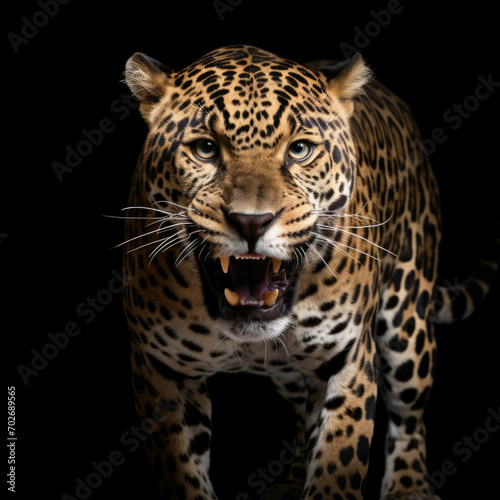 Jaguar isolated on white background © Michael Böhm