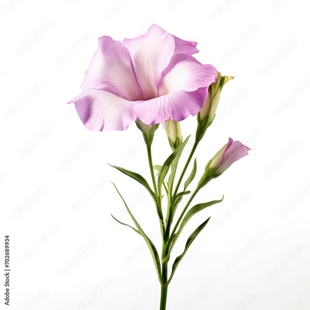 Lisianthus Flower, isolated on white background Lisianthus Flower, isolated on white background