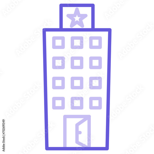 1 Star Hotel Icon of Hotel Management iconset.