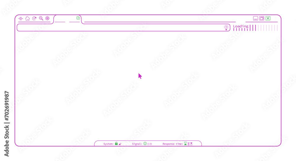 Simple editable red purple internet browser webpage, blank website template vector design. Editable lines web browser with web icons illustration. Homepage mockup background illustration. Simple editable red purple internet browser webpage, blank website template vector design. Editable lines web browser with web icons illustration. Homepage mockup background illustration.