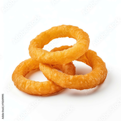 Onion Rings isolated on white background