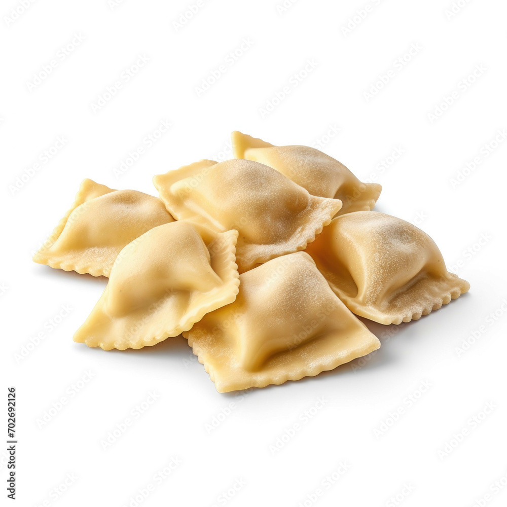 Ravioli isolated on white background Ravioli isolated on white background