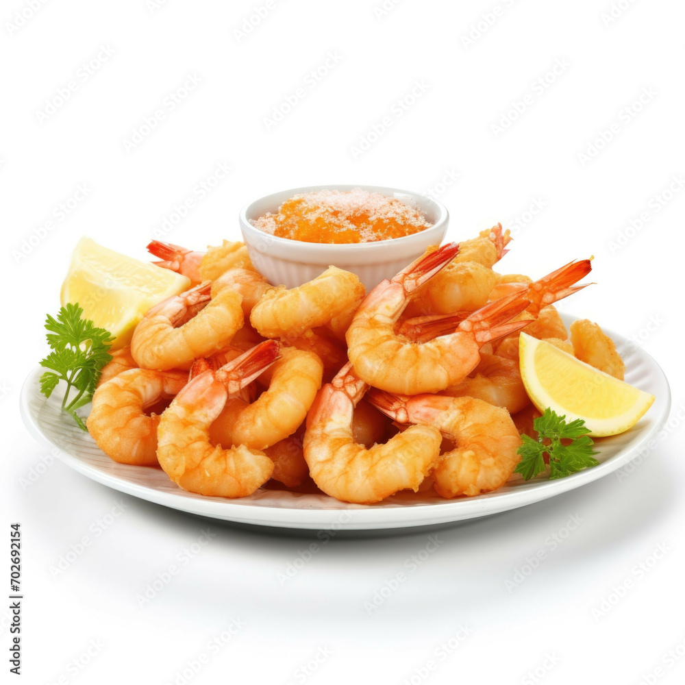 Scampi isolated on white background Scampi isolated on white background