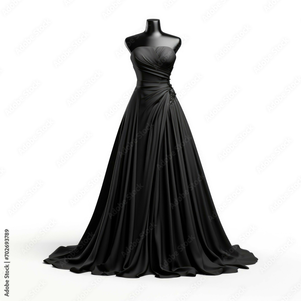 Black Dress isolated on white background Black Dress isolated on white background