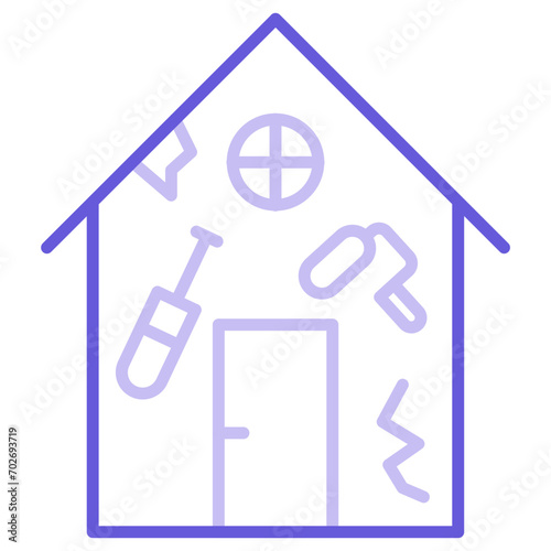 House Renovation Icon of Real Estate iconset.