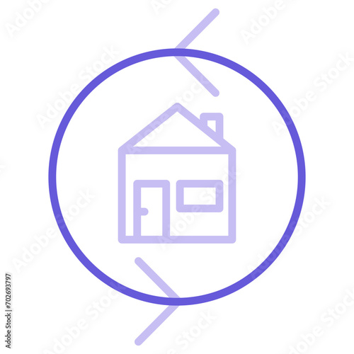 House Exchange Icon of Real Estate iconset.
