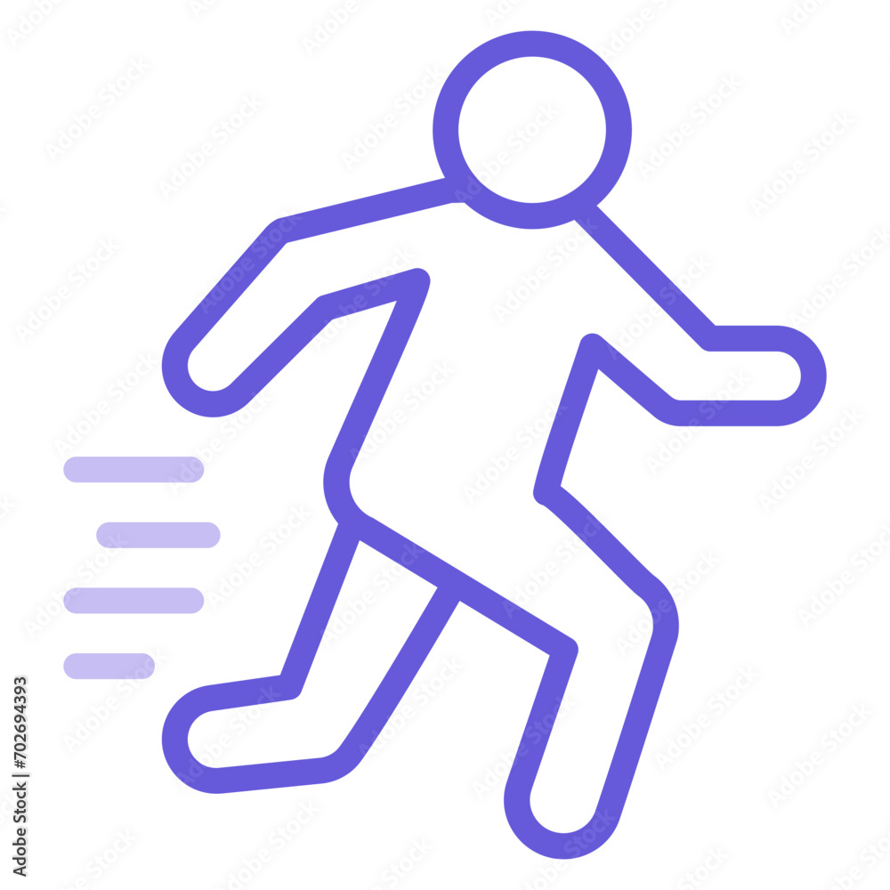 Running Person Icon of Physical Fitness iconset. Running Person Icon of Physical Fitness iconset.