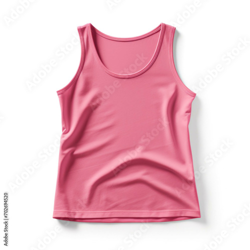 Pink Tank Top isolated on white background