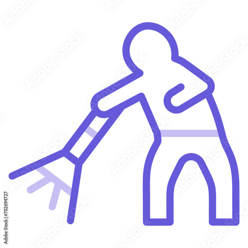 Man Sweeping Floor Icon of Housekeeping iconset.