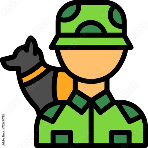 Dog handler Icon