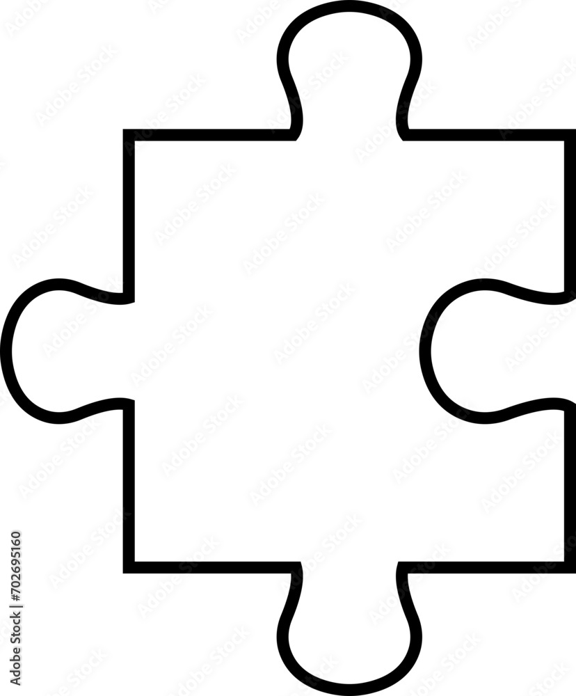 Puzzle piece black line icon editable stock on transparent background. Different sides square presentation. Abstract infographic explanatory text field for business statistic. Autism awareness symbol. Puzzle piece black line icon editable stock on transparent background. Different sides square presentation. Abstract infographic explanatory text field for business statistic. Autism awareness symbol.
