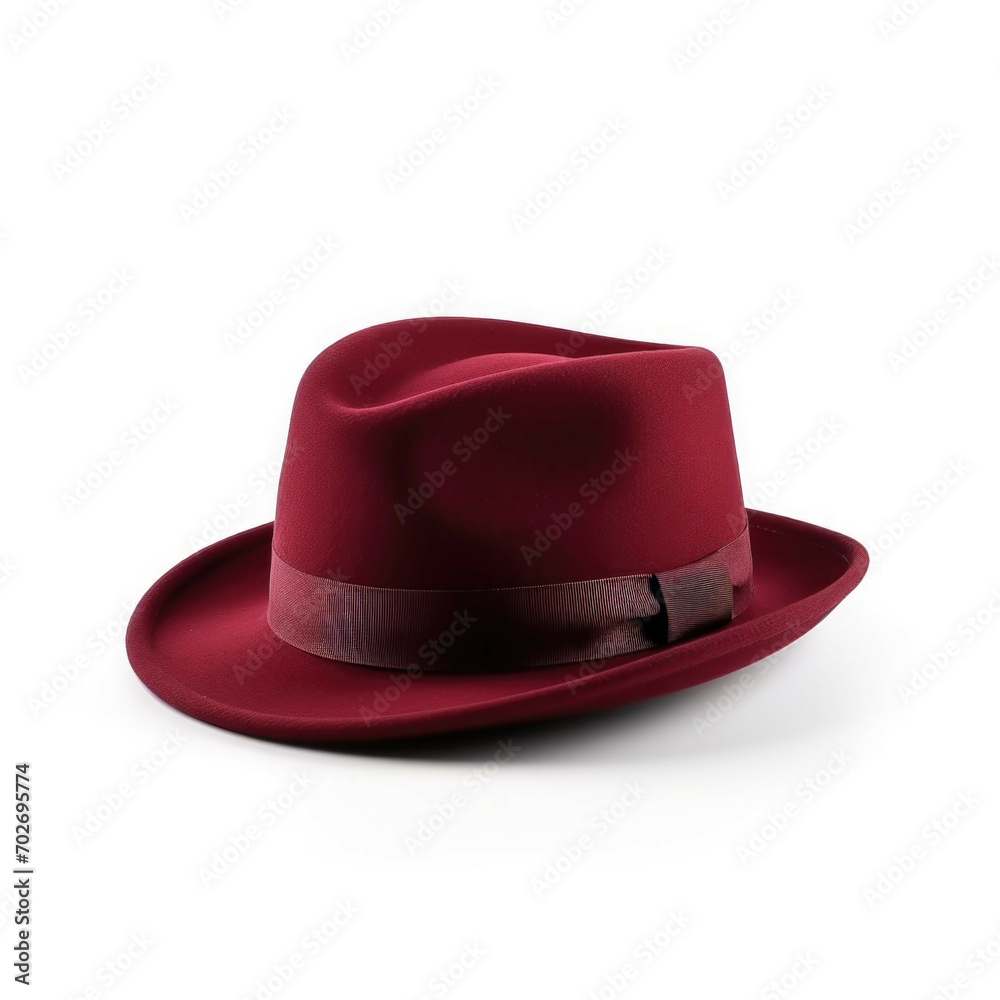 Bordeaux Hat isolated on white background Bordeaux Hat isolated on white background