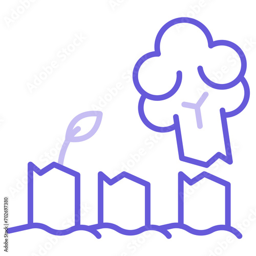 Deforestation Icon of Pollution iconset.