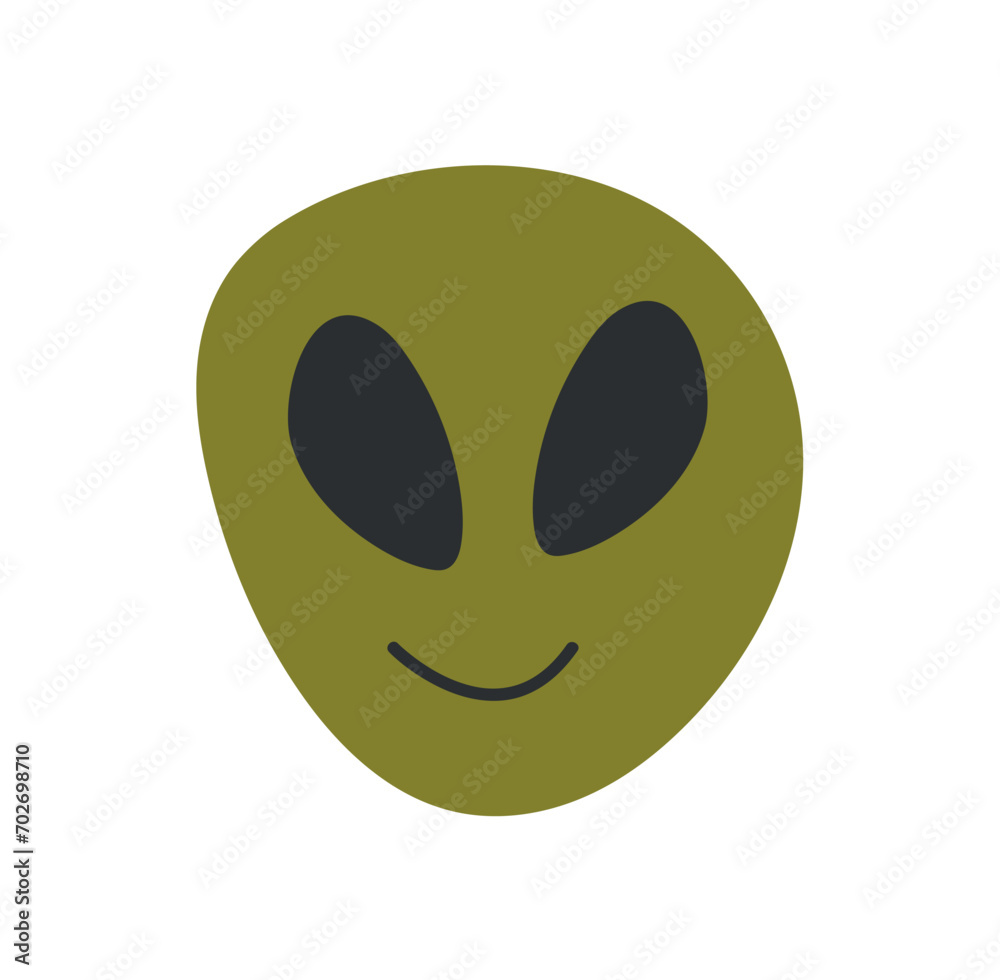 Cosmos element of colorful set. An intriguing illustration melds artistic design with the enigmatic face of a cosmic newcomer. Vector illustration. Cosmos element of colorful set. An intriguing illustration melds artistic design with the enigmatic face of a cosmic newcomer. Vector illustration.