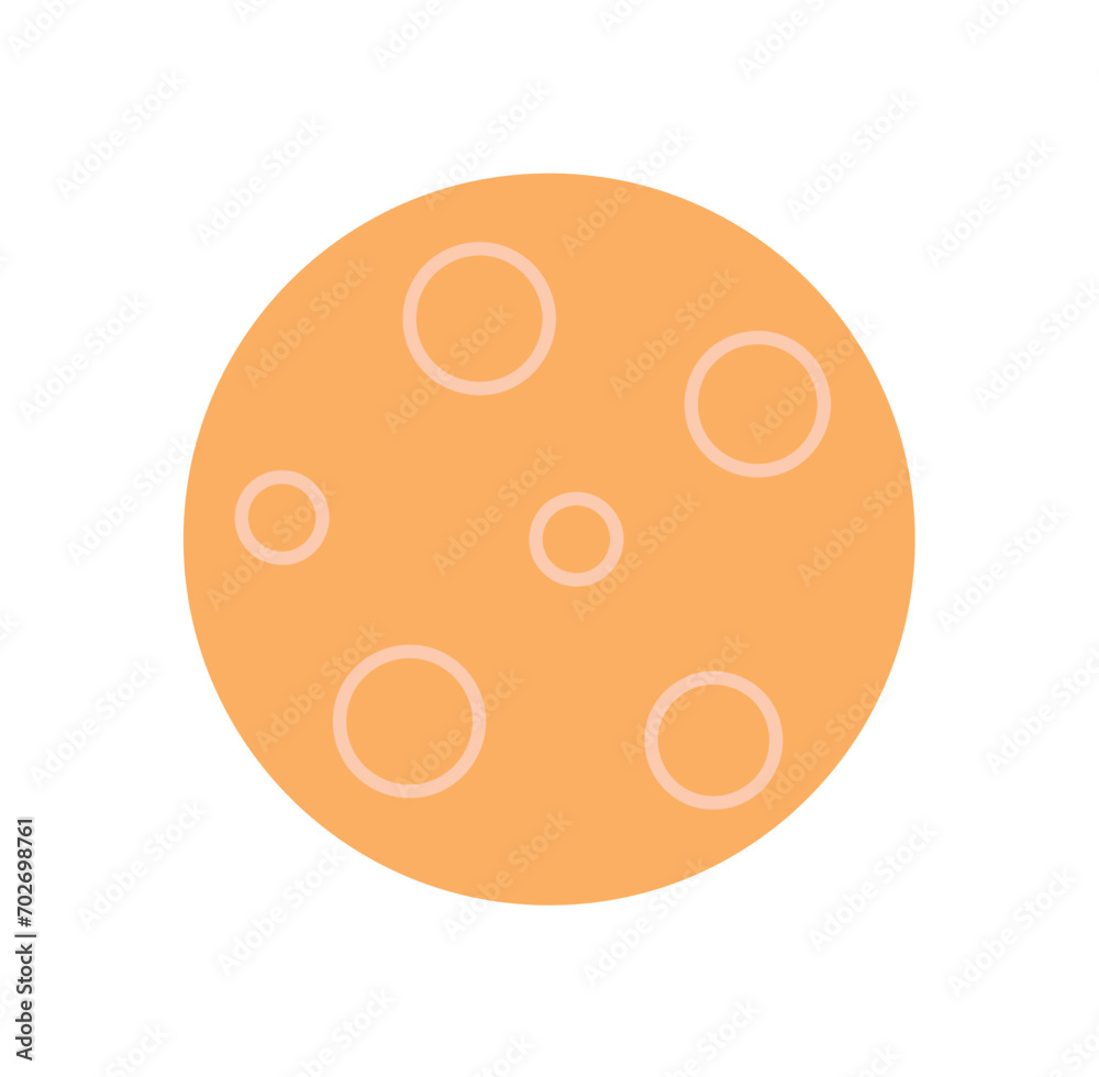 Fototapeta premium Cosmos element of colorful set. This illustration masterfully combines design planet with the serenity of the cosmos. Vector illustration.