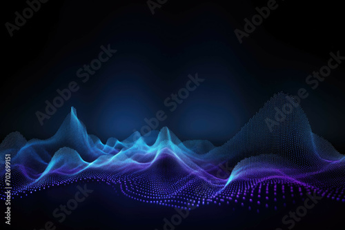 Futuristic Infographic with 3D Wave Points